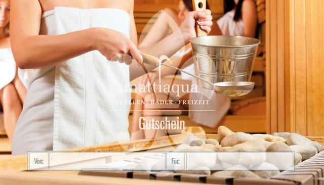Aufguss in einer Sauna
